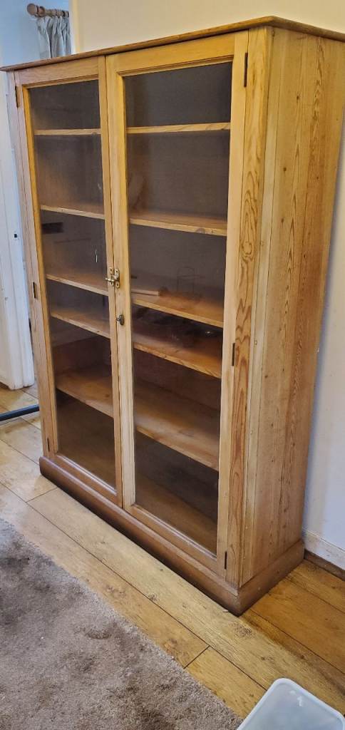 Antique pine book case