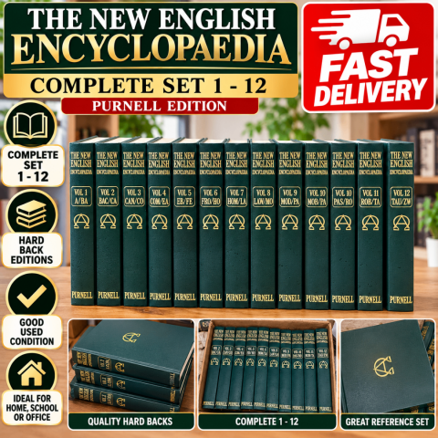 Purnell The New English Encyclopaedia Complete Set 1-12 – Good