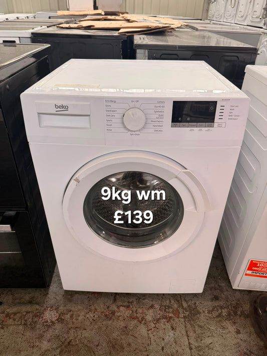 Beko 9kg washing machine 🌟 Free Delivery 🌟 120 Days Warranty 🌟 