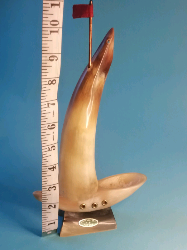 Vintage Mid-Century Kitsch Bon..Model of a Ship.