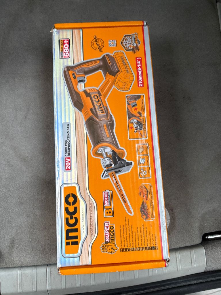 ingco 20v cordless reciprocating saw 