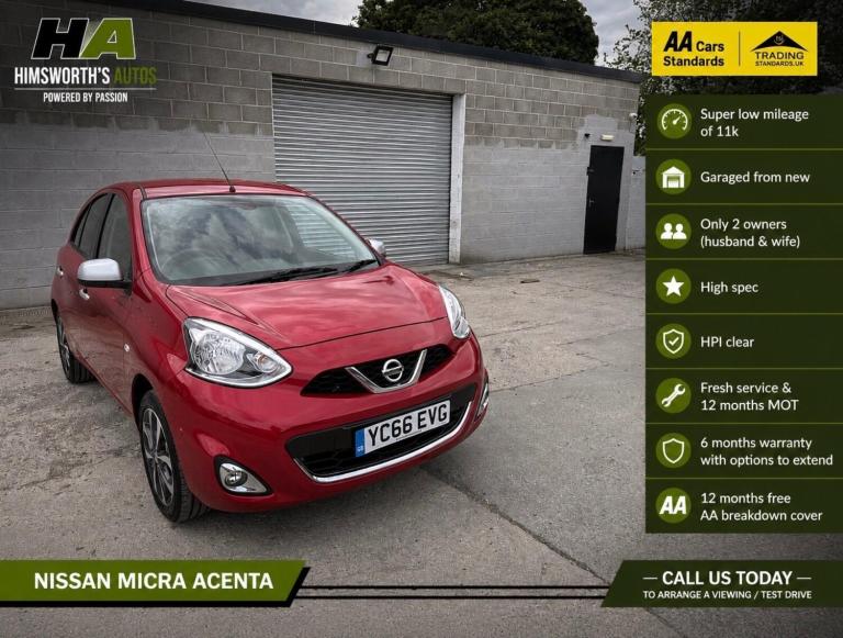 Nissan Micra 1.2 n-tec CVT Euro 6 5dr Petrol Automatic