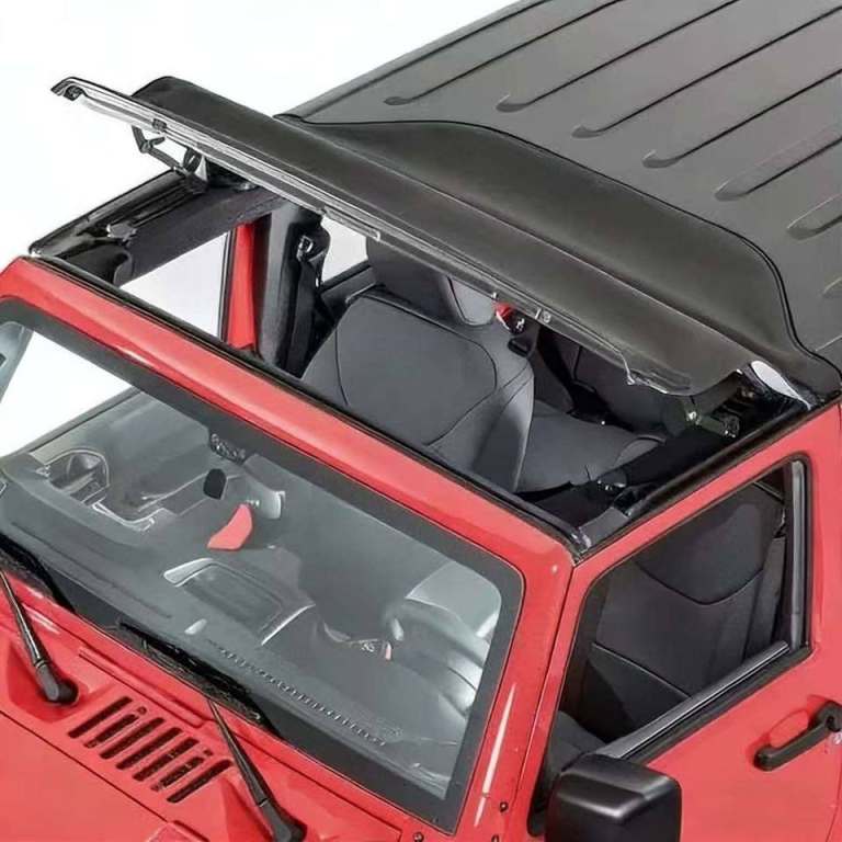 Soft Flip-Back Sunroof for Jeep Wrangler JK Hard Top 2007–2017
