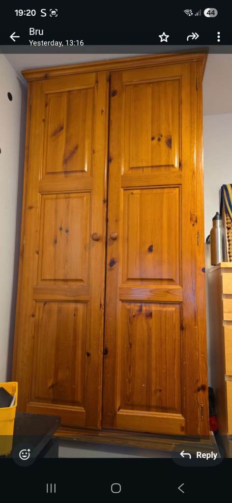 Pine wardrobe 