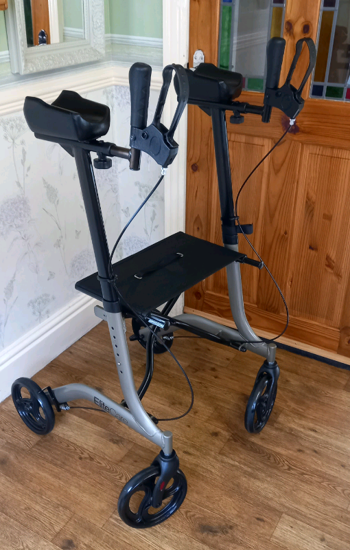 Elite Care Stand Up Walking Stroller With Seat and Forearm Supports. 