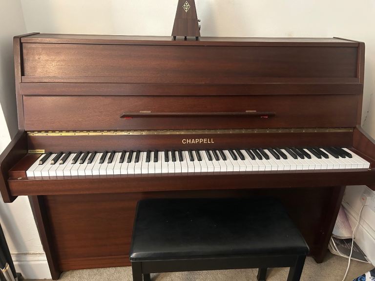 Chappell Upright Piano with Stool & Metronome
