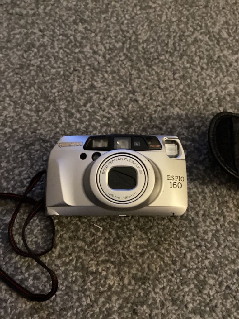 Pentax Espio 160 Film Camera – Silver, Good Condition