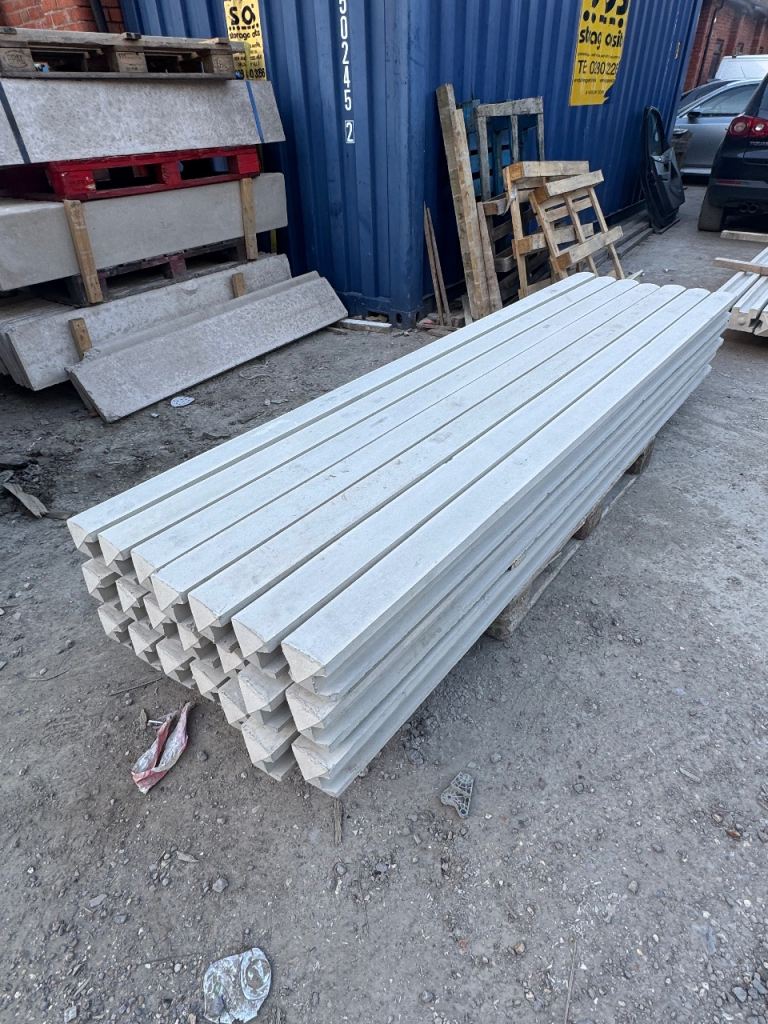 New Concrete Fence Posts - Garden Fencing
