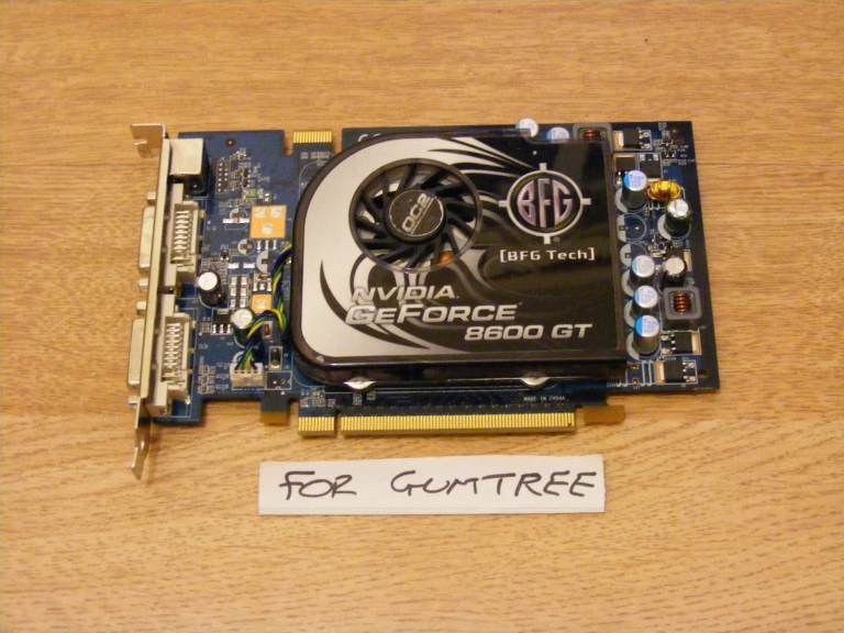 image for BFG (nVidia) 8600GT 512MB GDDR3 graphics card for sale   