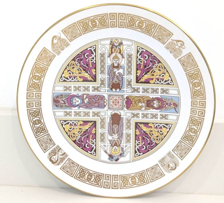 SPODE 'THE ST GALL PLATE' BONE CHINA CELTIC SERIES MADE IN ENGLAND 24.2cm DIA