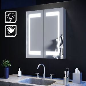 New Led Dual Side Cabinet Bathroom Mirror 600 x 700mm RRP £235 Our Price £150