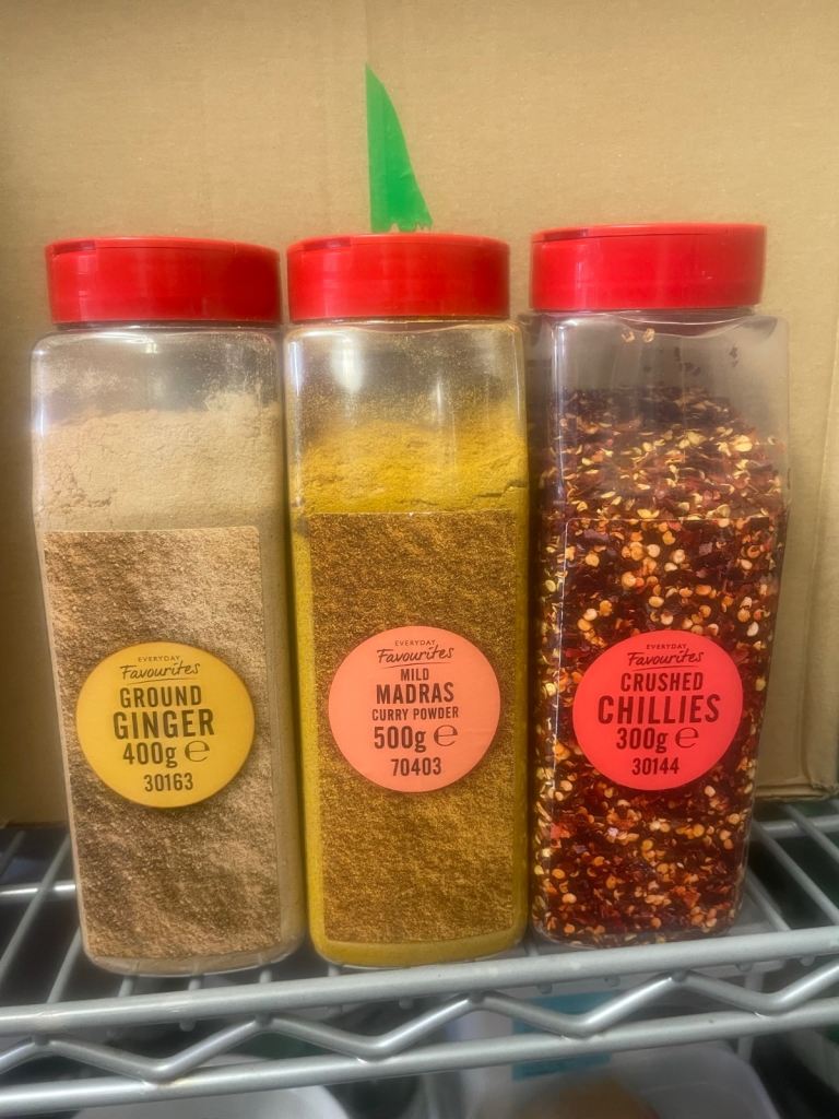 Large tub spices 