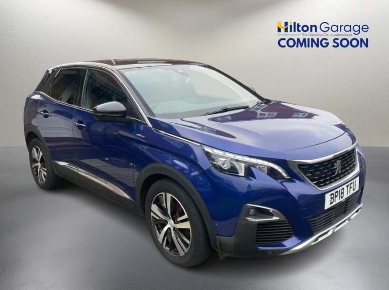 2018 Peugeot 3008 1.6 THP GT Line SUV 5dr Petrol EAT Euro 6 (s/s) (165 ps) PARKING CAMERA+APP HAT...