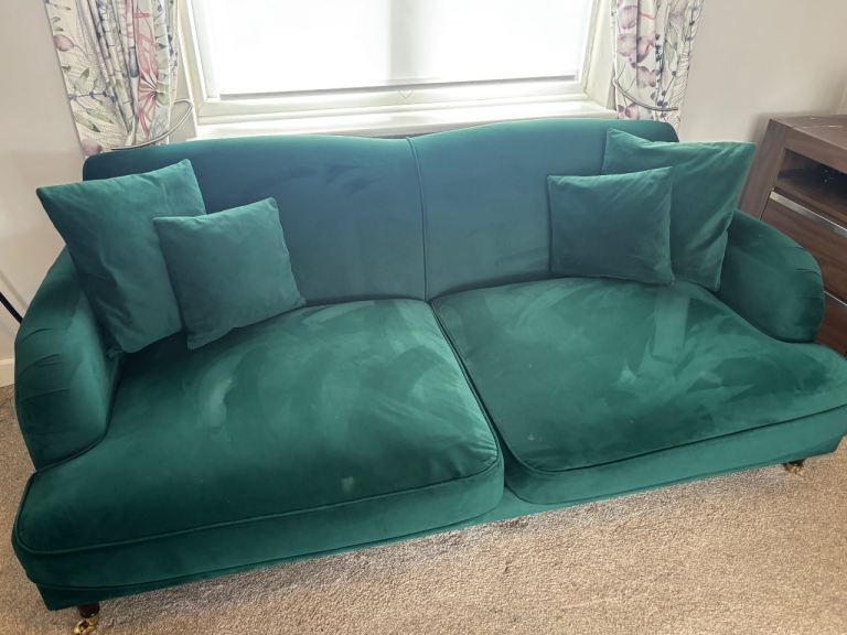 Green 4 Seater sofa - 2 Seater Sofa  