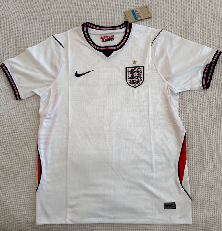 New England Football Shirt - White Polyester Kit