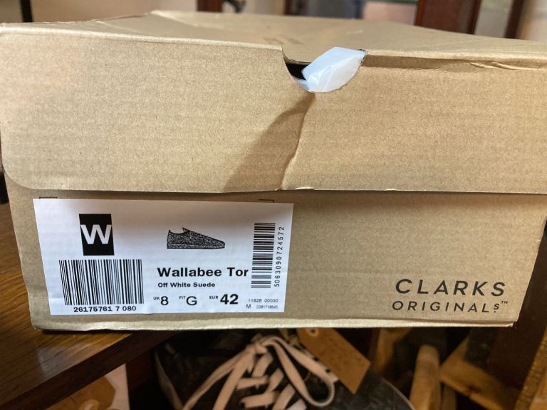 Clarks Wallabee Tor suede shoes £40