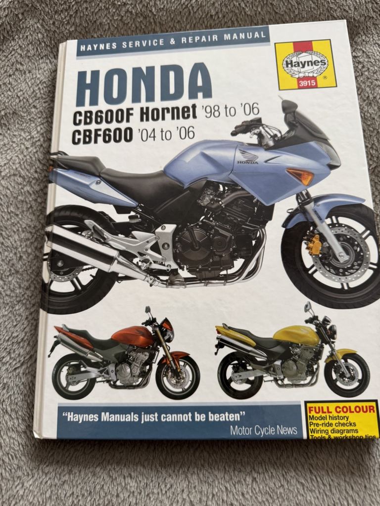 Honda  cb600f Haynes workshop manual