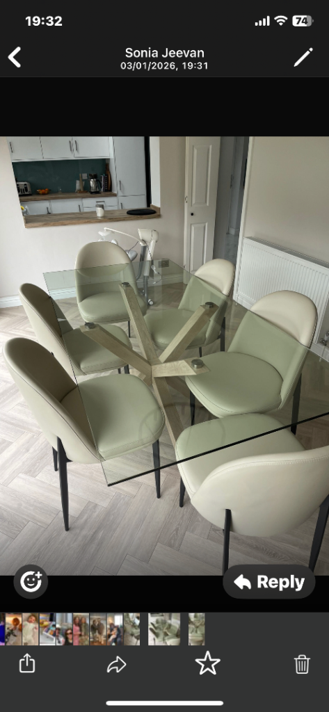 Large modern dining table 