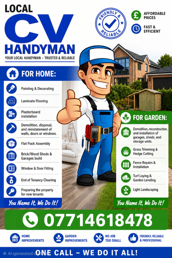 CV HANDY-MAN FOR HOME AND GARDEN