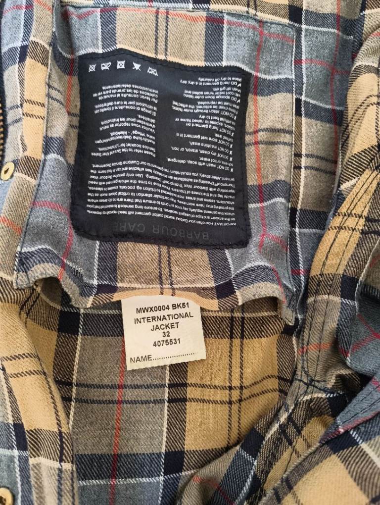 Barbour International Original Waxed Jacket - size 32