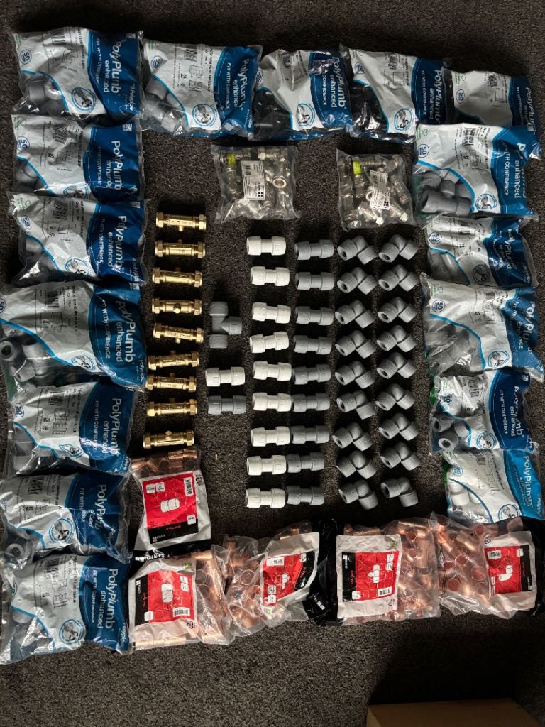 Plumbers pipe fittings etc