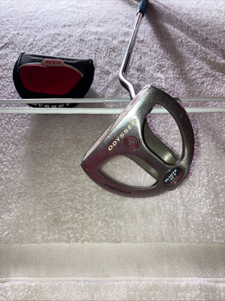 Odyssey White Hot XG Marxman Mallet Putter RH 32” Steel Shaft Head Cover Winn Grip 