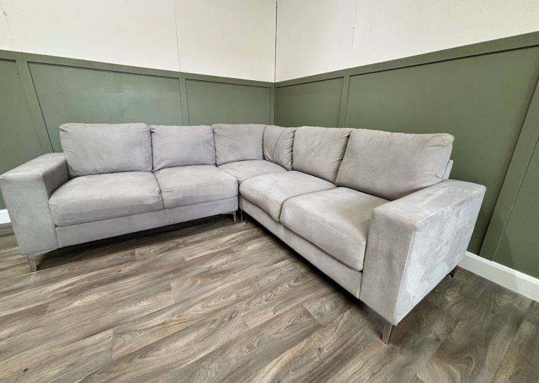 Large Grey Corner Sofa  Good Condition DELIVERY AVAILABLE
