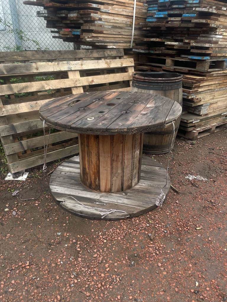 Large Wooden Cable Reel