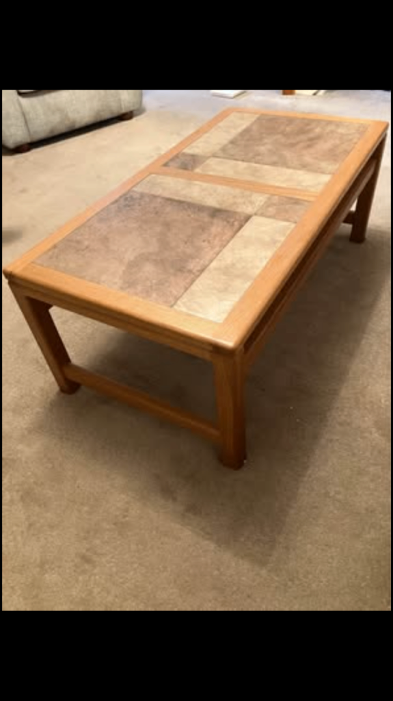 Wooden coffee table