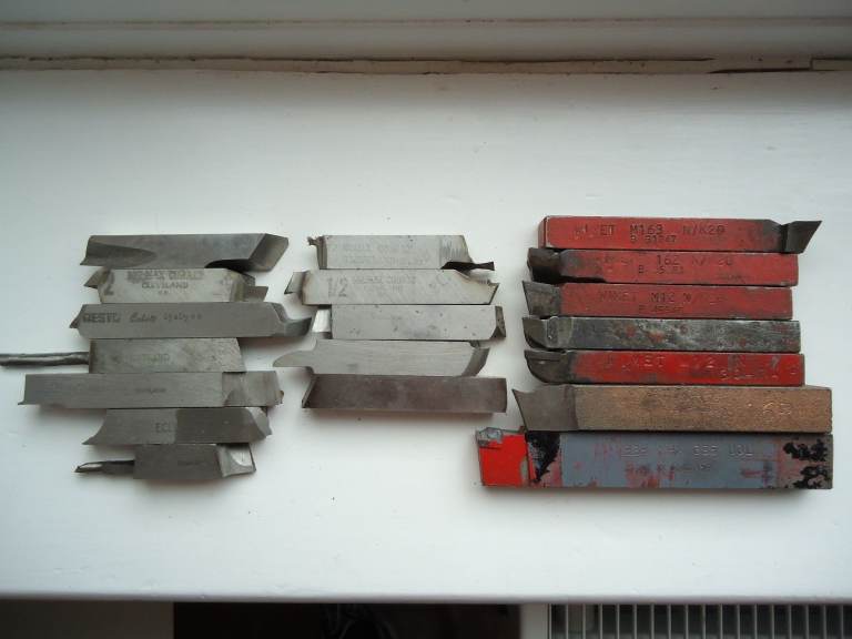 HS and Cobalt Lathe Tools – Various Sizes