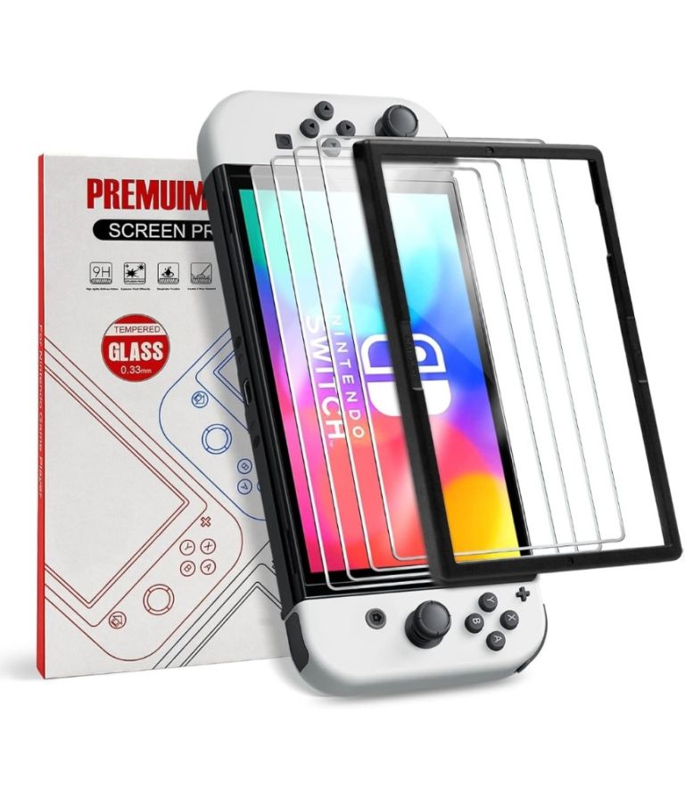 Bnip Nintendo switch oled screen protectors pack of 4