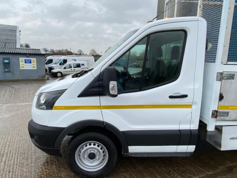 2018/68 FORD TRANSIT T350 2.0 ECOBLUE TDCI CAGED TIPPER WITH ALLOY DROPSIDES