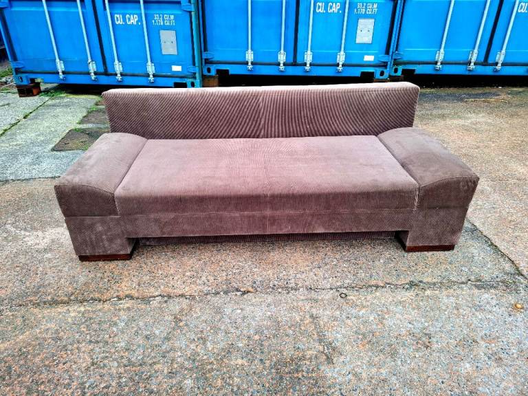 Brown sofa bed 