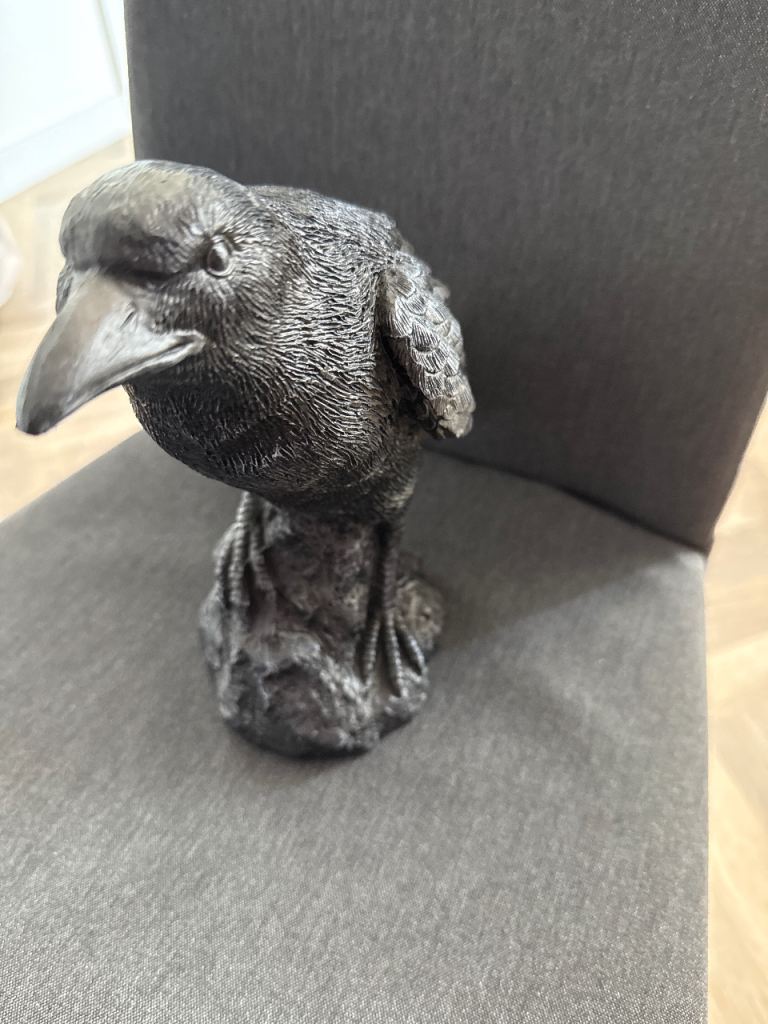 Decorative Gothic Crow Figurine