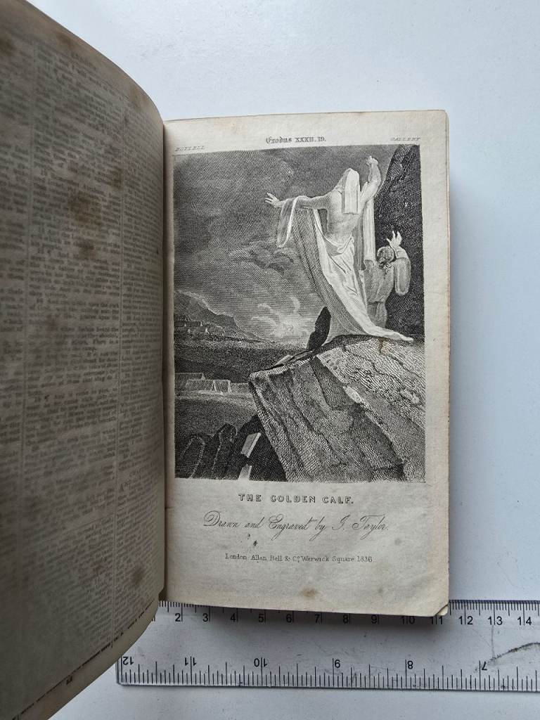 1836 Antique Georgian Holy Bible KJV Authorised Version w/  Illustrations - 189 Years Old