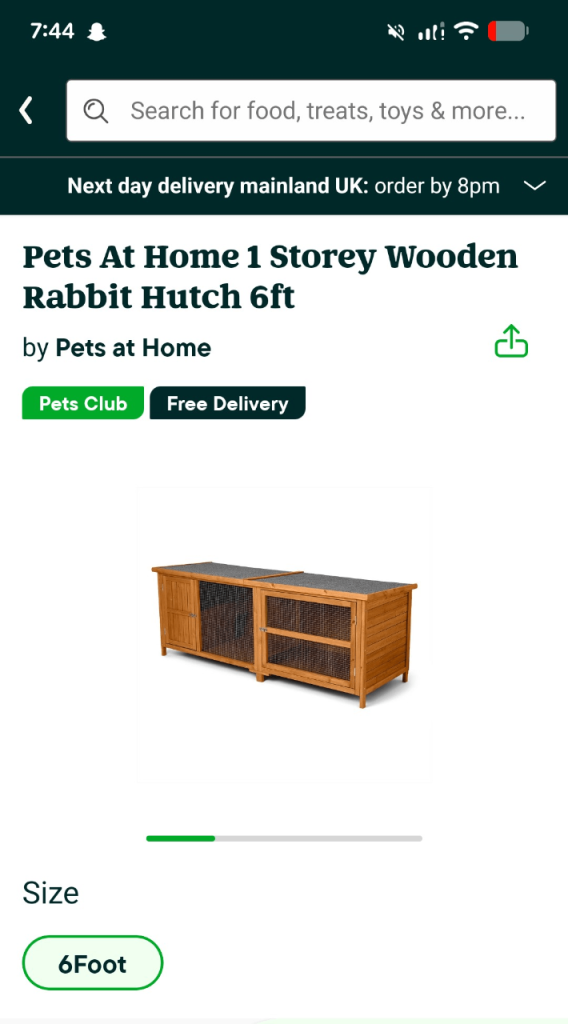 Brand new in the box 6ft hutch 