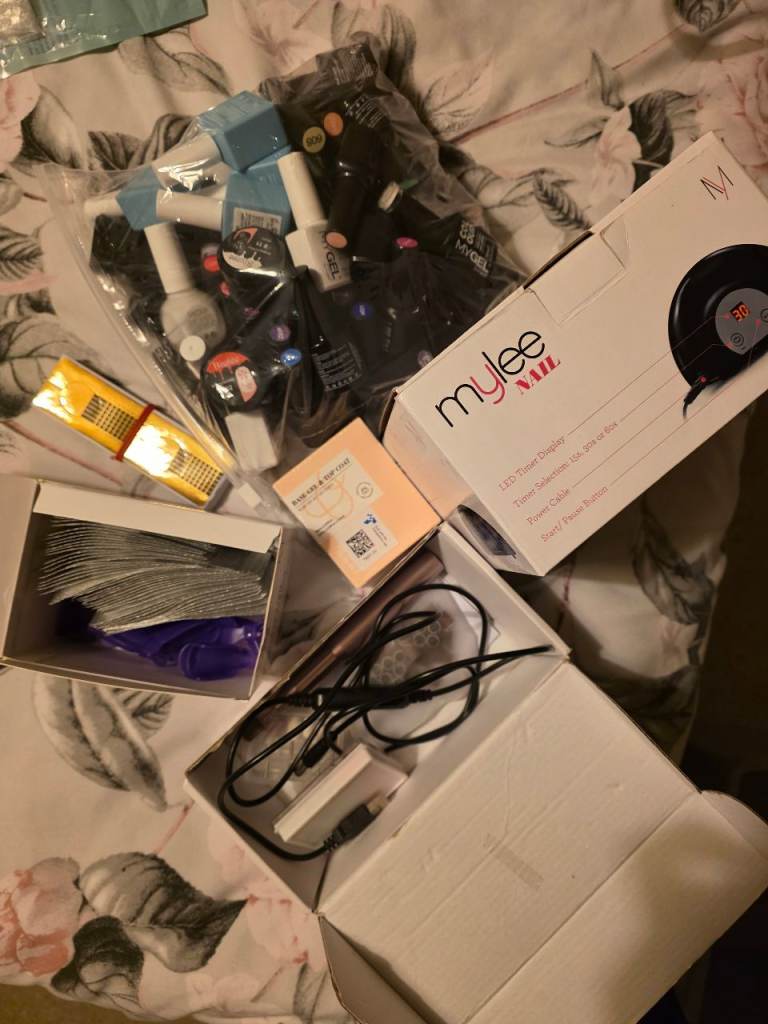 Gel Nail Mylee LED Lamp, nail drill and Accessories