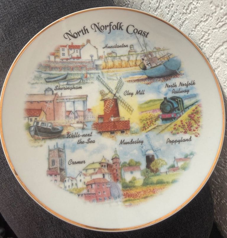 Decorative Plate - North Norfolk Coast by B. Ward