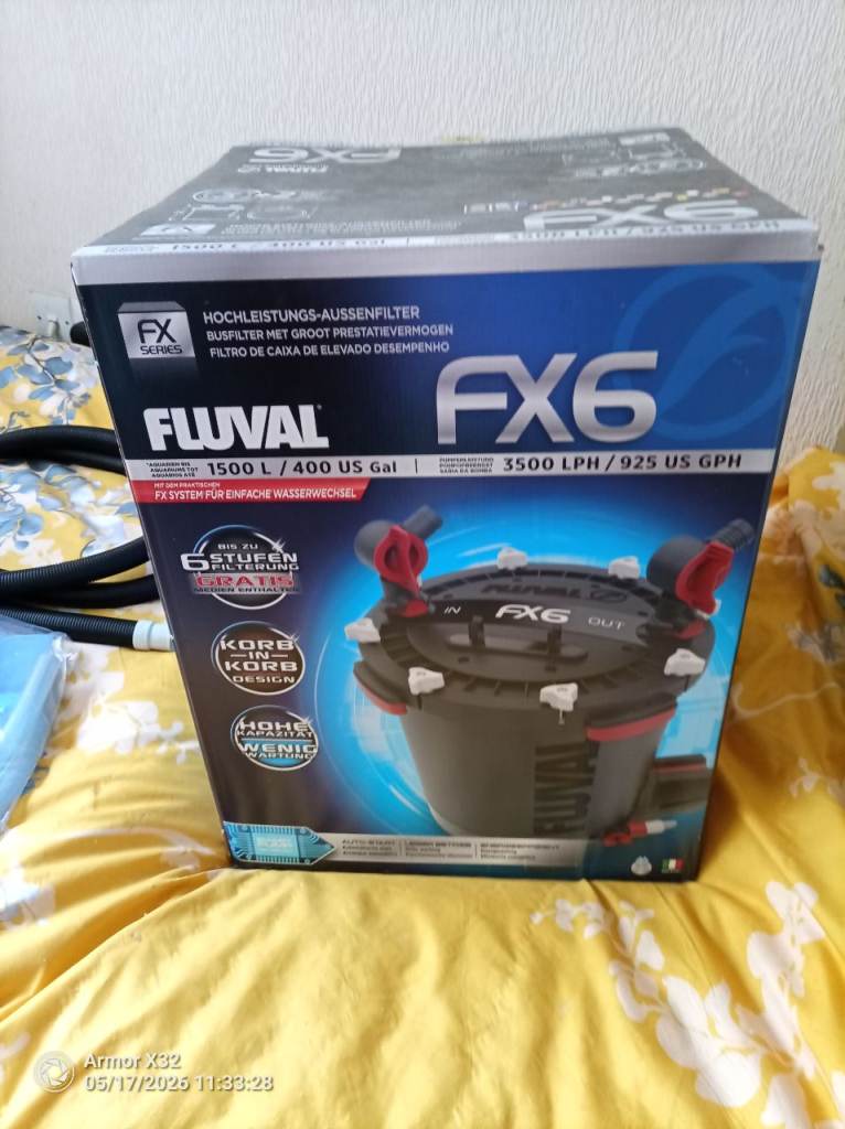 Fluval FX6 High-Performance Aquarium Filter – New in Box