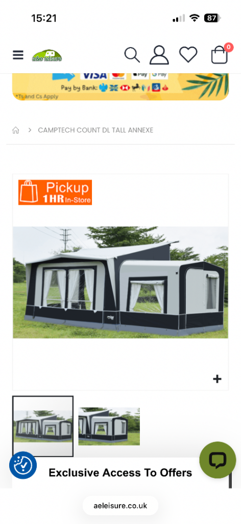 Camptec Tall Porch Annex 