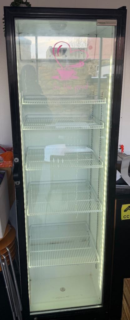 Tall shop cafe fridge display refrigerator 