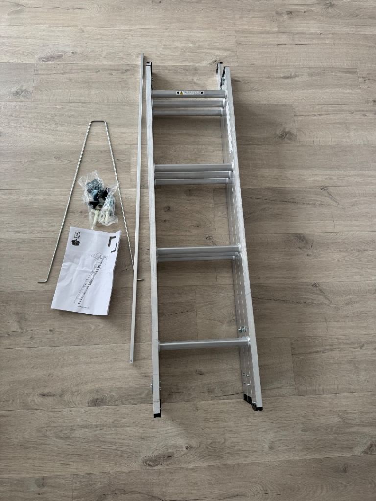 Loft Ladder 3 section 12 tread Tilt & turn right