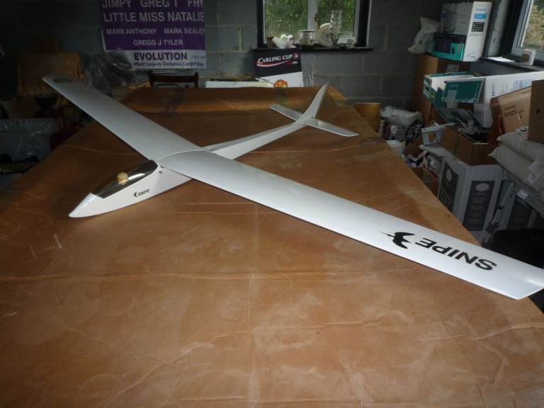RC 2 metre glider with engine, Futaba radio & heat sealing tool