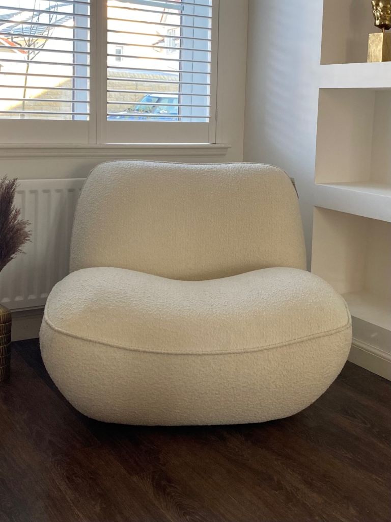 MADE Boucle Cream Accent Chair