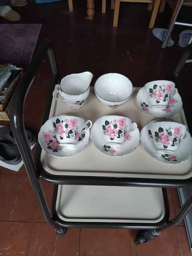 Bone china tea set
