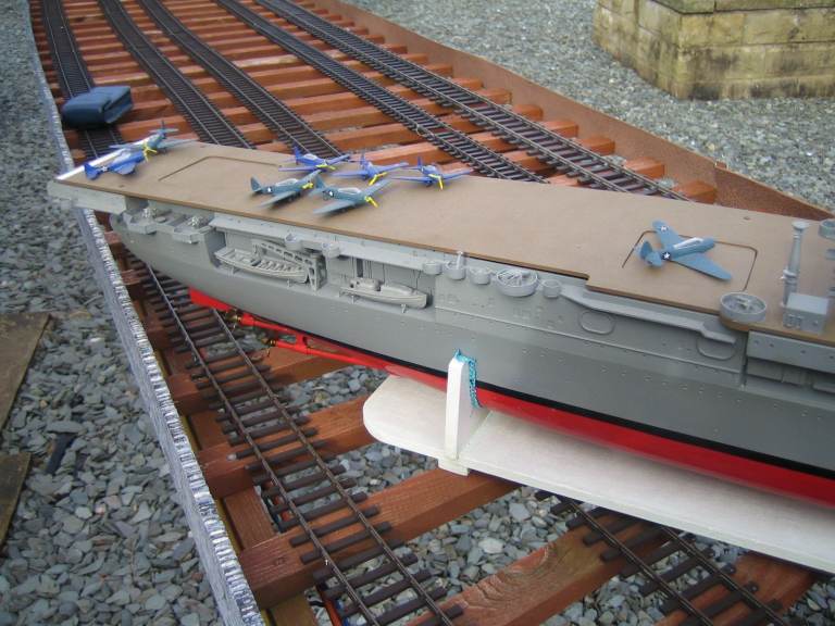 Radio Control Model Aircraft Carrier with Planes – Display Item