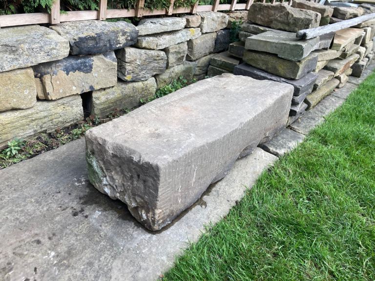 Large reclaimed Yorkshire stone step 