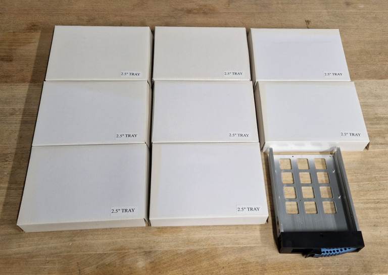 9x NEW iStar USA BPU Series T-7M1-SATA Tray with Aluminum Handle (Blue)