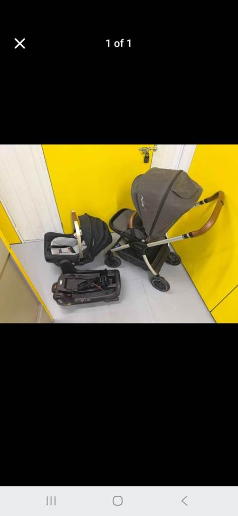 Nuna triv buggy with Car Seat and Base – Good Condition