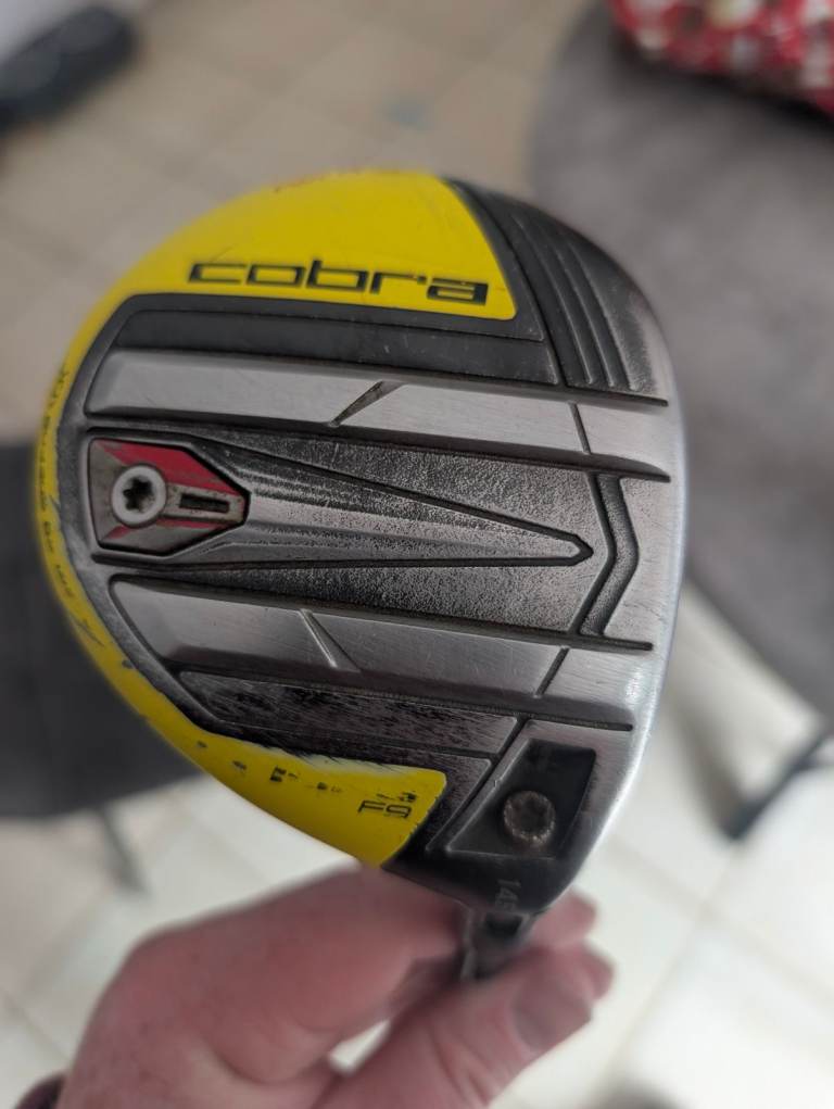 Cobra F9 3-4 Fairway Wood - Yellow Head, Fair Condition